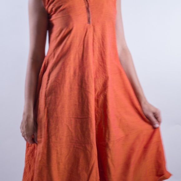 Orange Cotton Kurta - Picture 3 of 3